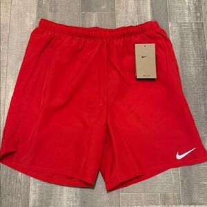 Nike Men's Vibrant Red Sports Shorts